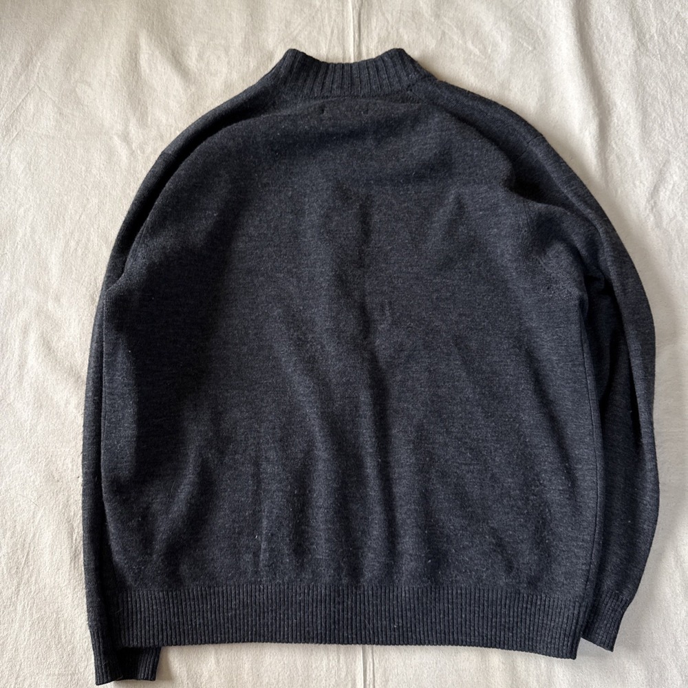 C.C. Filson Wool Full Zip Cardigan Pockets Gray Sz XL Grandpa Core Cottage Core - Picture 7 of 12